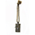Dzwonek pasterski metalowy Vintage na sznurze 13x7cm